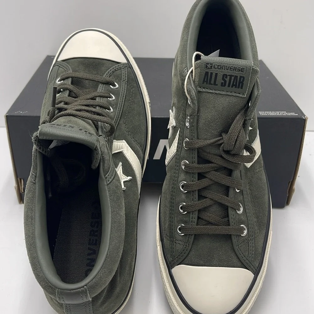 Converse Men's Black High-Top Sneakers A09463C
STAR PLAYER 76 MID CAVE GREEN - Picture 12 of 16